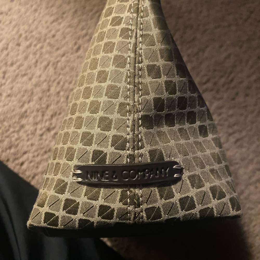 Oroton Beige and Gray Patterned Handbag
